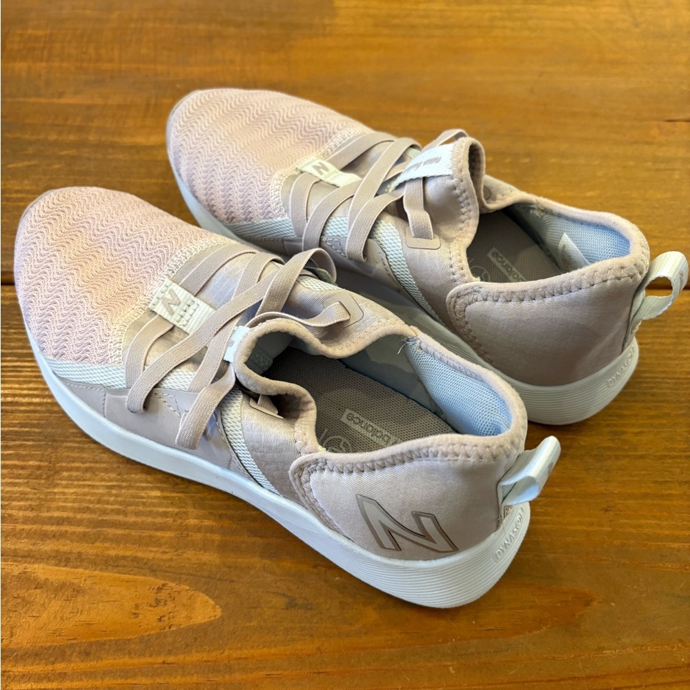 New Balance Dynasoft Pale Pink Knit Slip-On Sneakers
